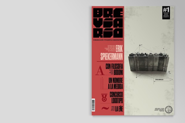 inspirations graphiques typographie, print : Boris Vargas Vasquez | Breviario Magazine - Editorial Design