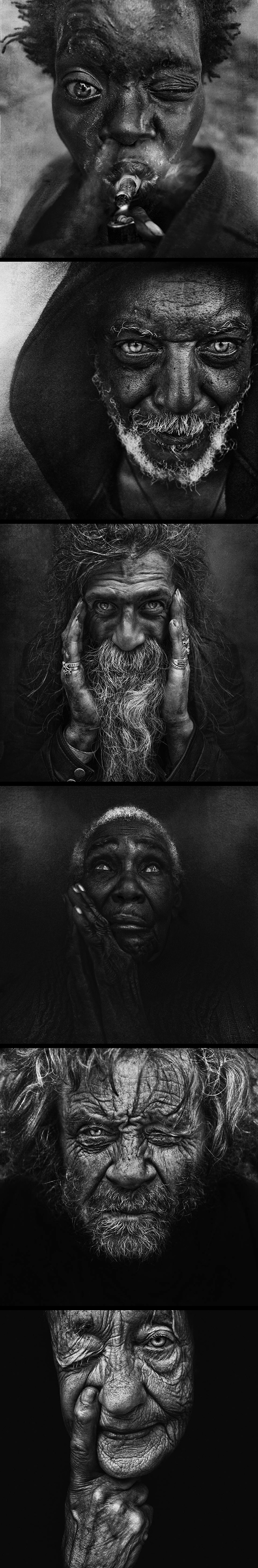 Inspirations graphiques photographie : Lee Jeffries | Homeless 